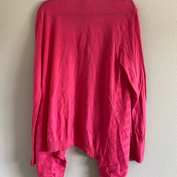 Torrid Pink Open Ruched Cardigan Size 1 (14/16) - Picture 4 of 4